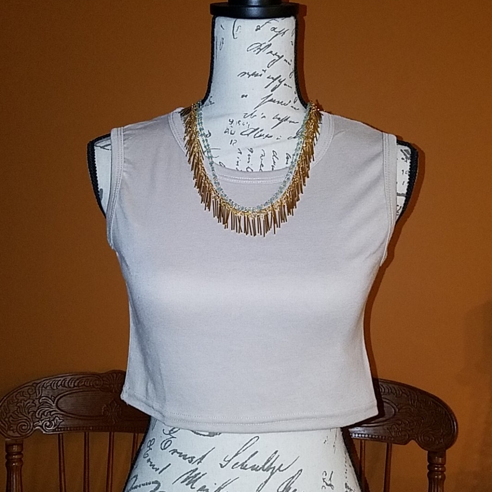Summer Beige Crop Top S/M
